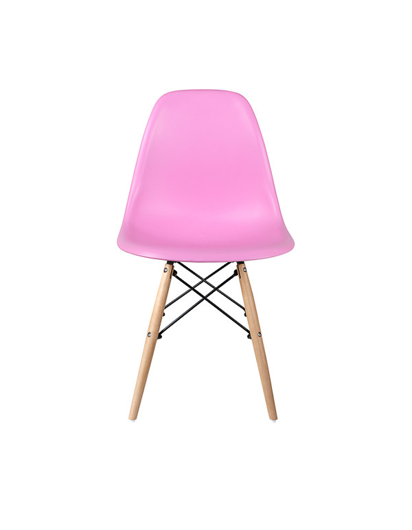 Стул обеденный EAMES DSW WX-503, пластик розовый